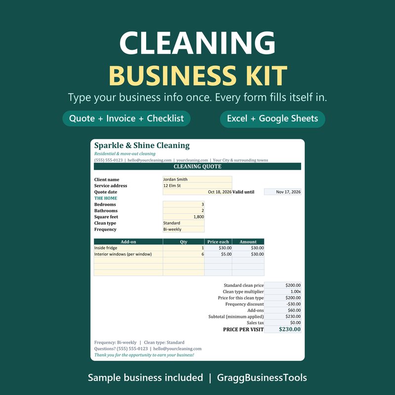 Cleaning Business Kit